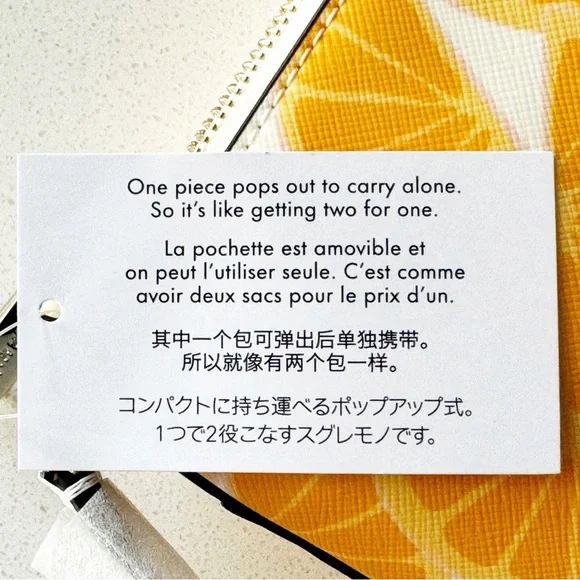 NWT Kate Spade Sadie Citrus Wedge Bag - Picture 11 of 16